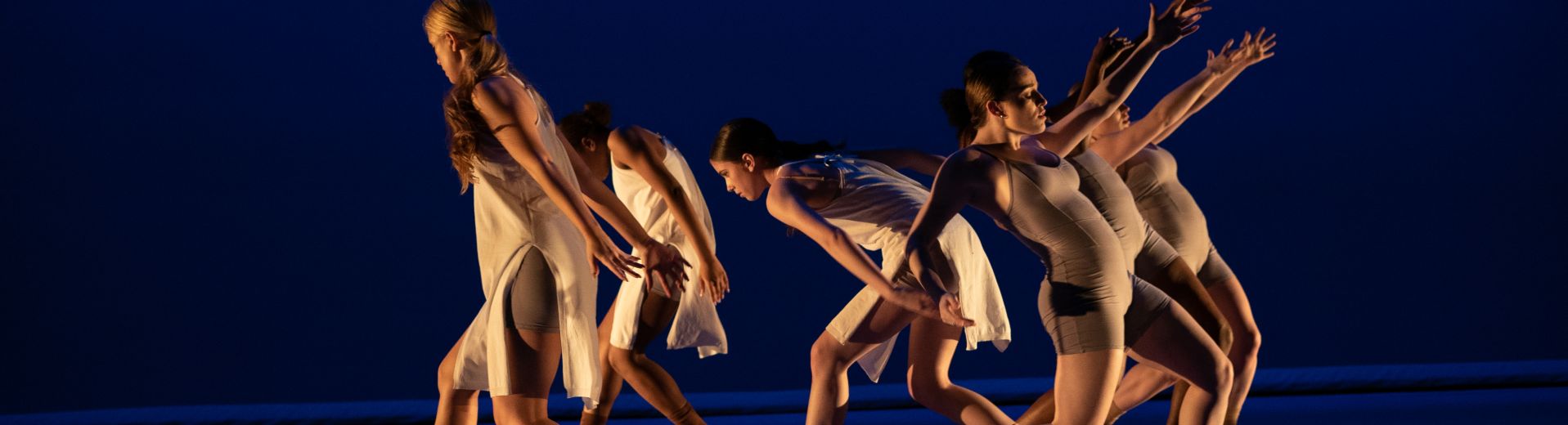 Group of dancers performing in Conwell Theater
