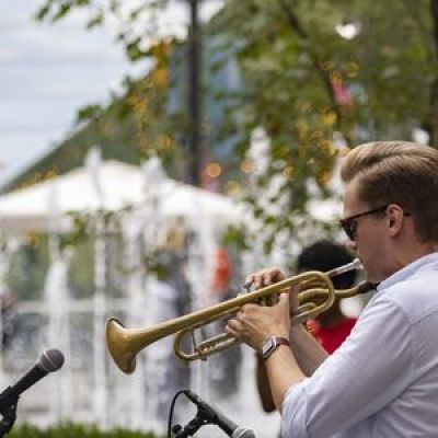 Trumpeter at Dilworth Park