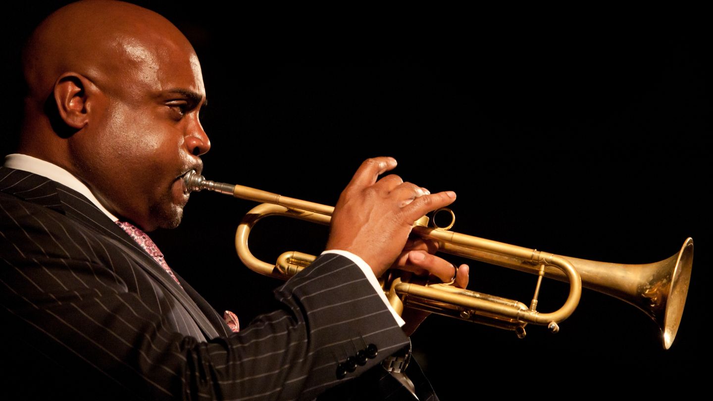 Image of Terell Stafford performing on trumpet